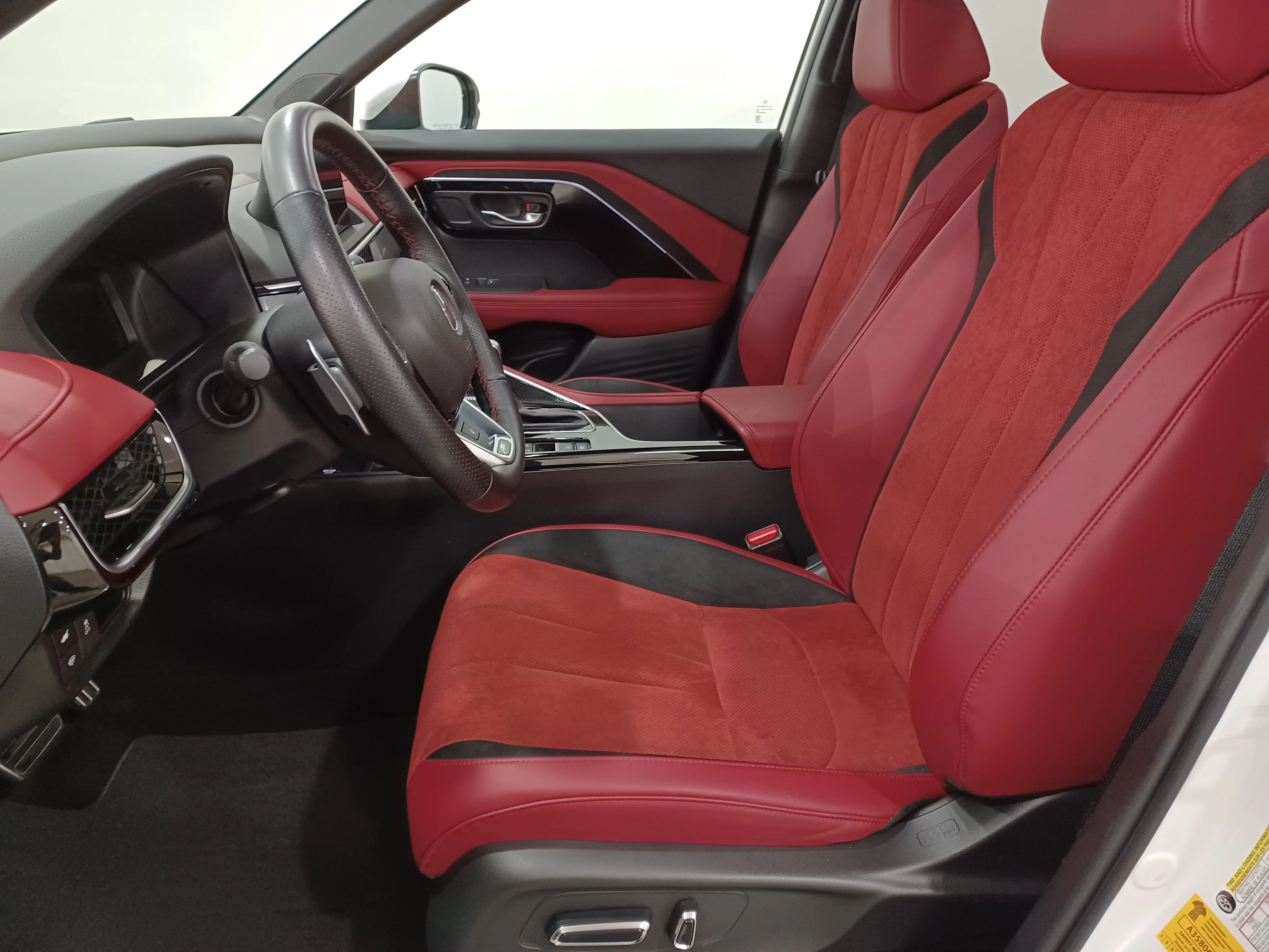 Certified Used 2025 Platinum White Pearl Acura A-Spec AWD*Adaptive Cruise | Remote Start | Cooled Red Suede Seats | Pano Roof | Htd Wheel | CarPlay image 10
