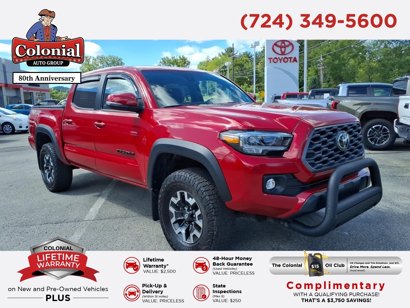 Used 2023 Barcelona Red Metallic Toyota TRD Off Road image 1