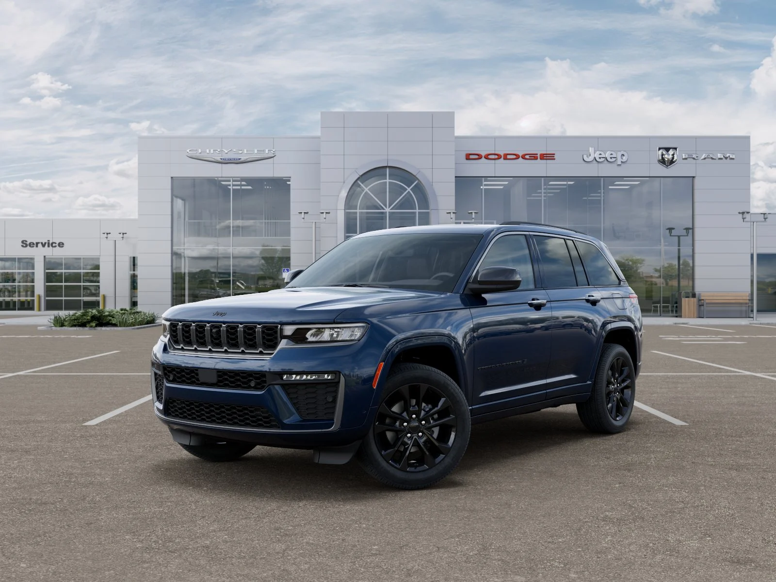 New 2026 Fathom Blue Pearl-Coat Exterior Paint Jeep Limited Reserve image 1