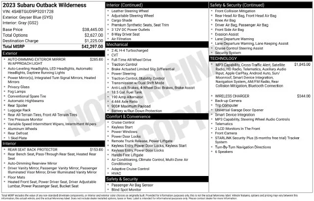 Used 2023 Blue Subaru Wilderness image 34
