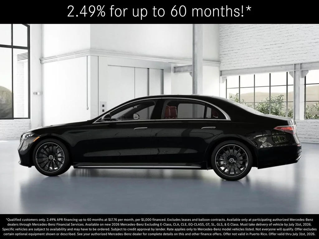 New 2026 Obsidian Black Metallic Mercedes-Benz S 580 image 75