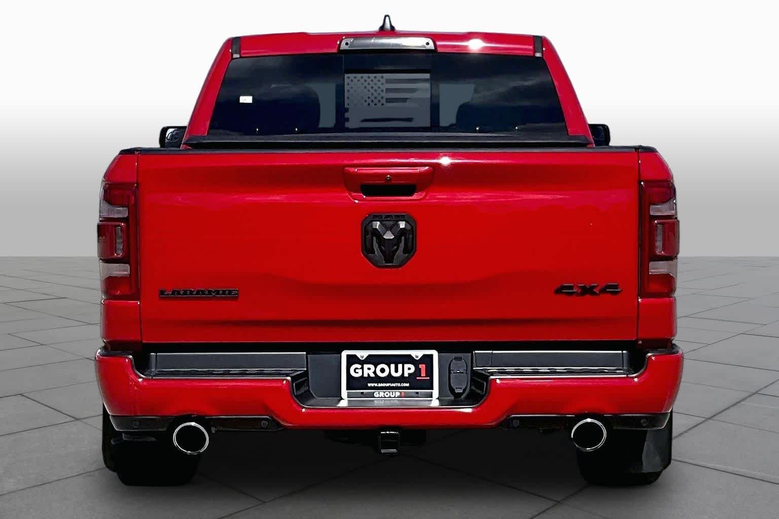 Used 2022 Flame Red Clearcoat Ram Laramie image 4