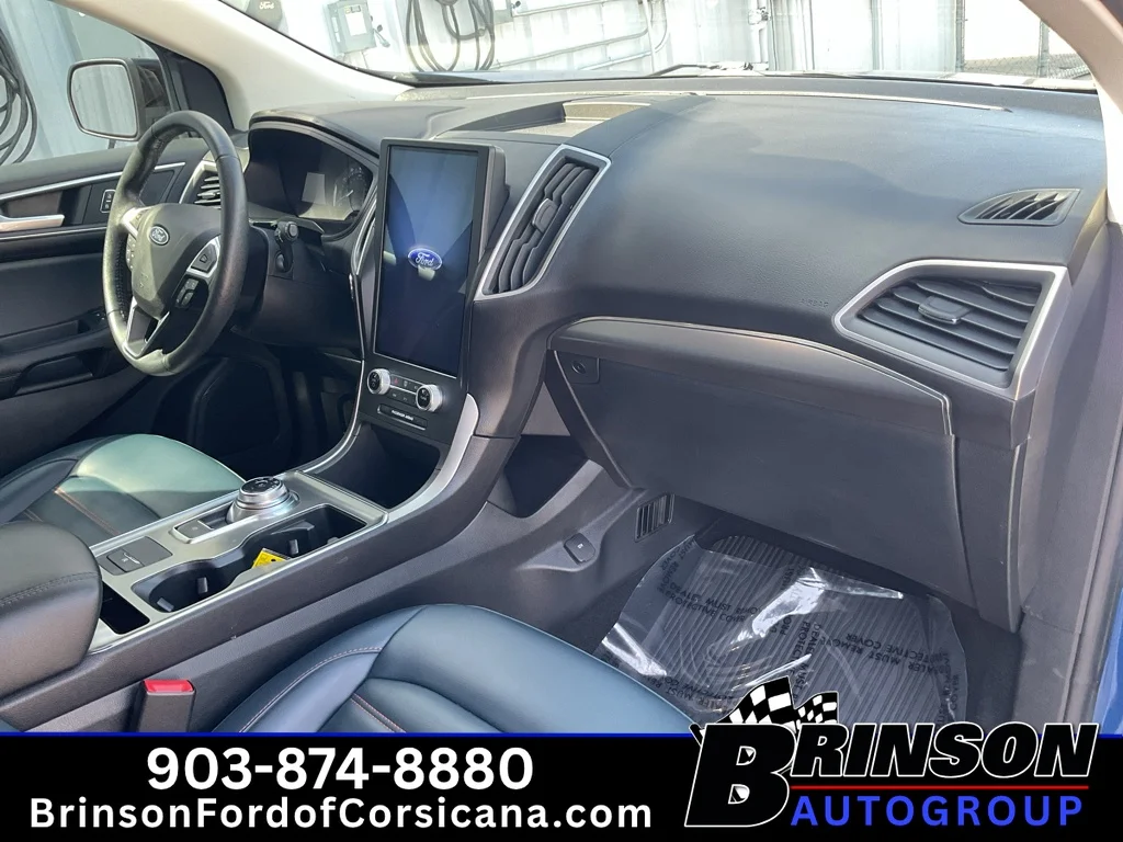 Used 2022 Atlas Blue Metallic Ford SEL image 24