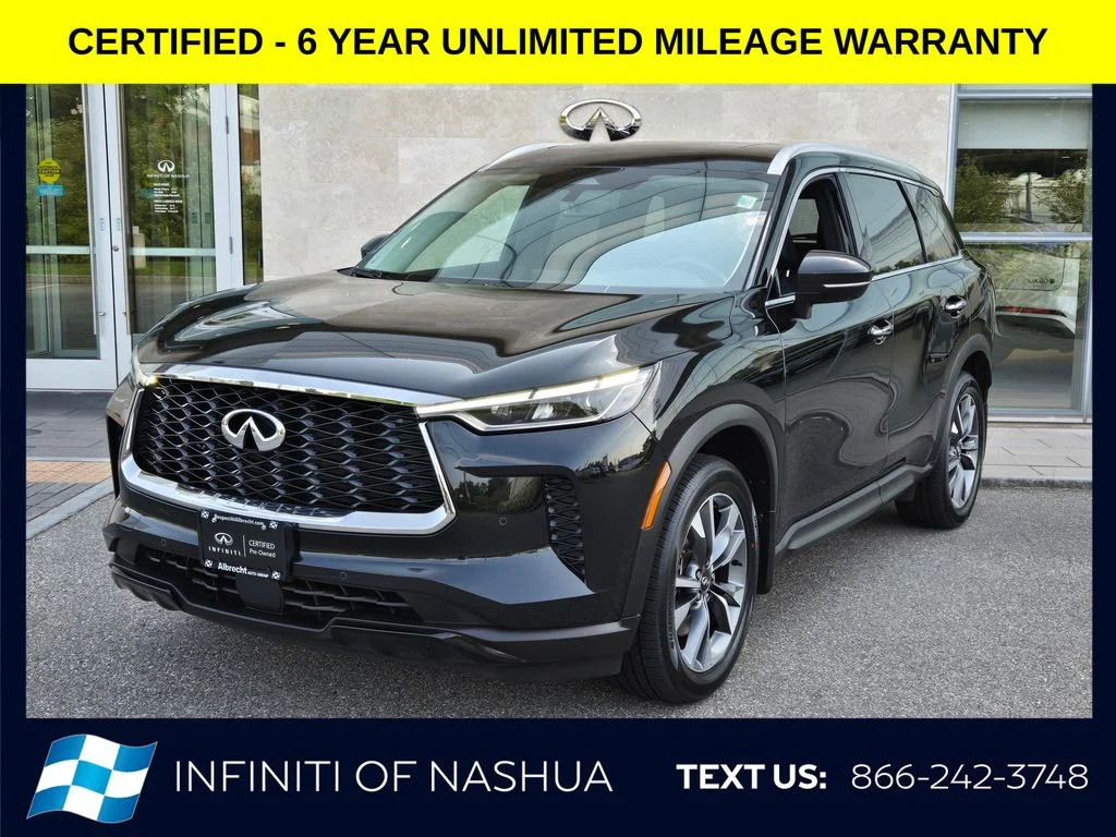 Certified Used 2023 Black INFINITI LUXE image 1
