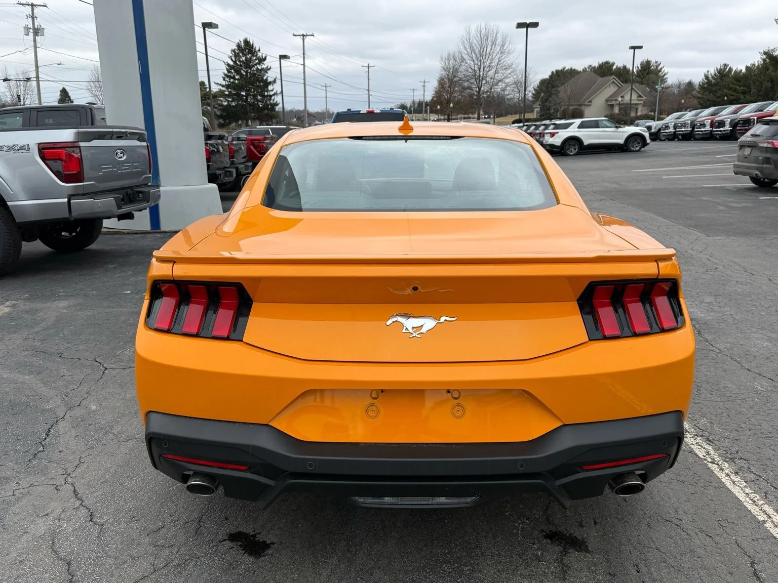 New 2026 Orange Fury Metallic Tri-coat Ford EcoBoost® Premium Fastback image 11