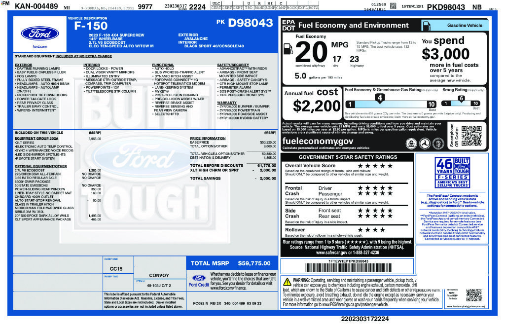 Used 2023 Avalanche Ford XLT image 6