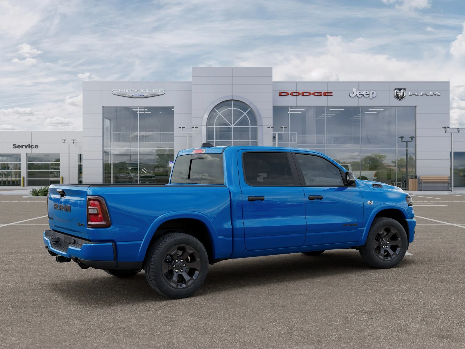 New 2026 Hydro Blue Pearl-Coat Exterior Paint RAM Big Horn/Lone Star image 31