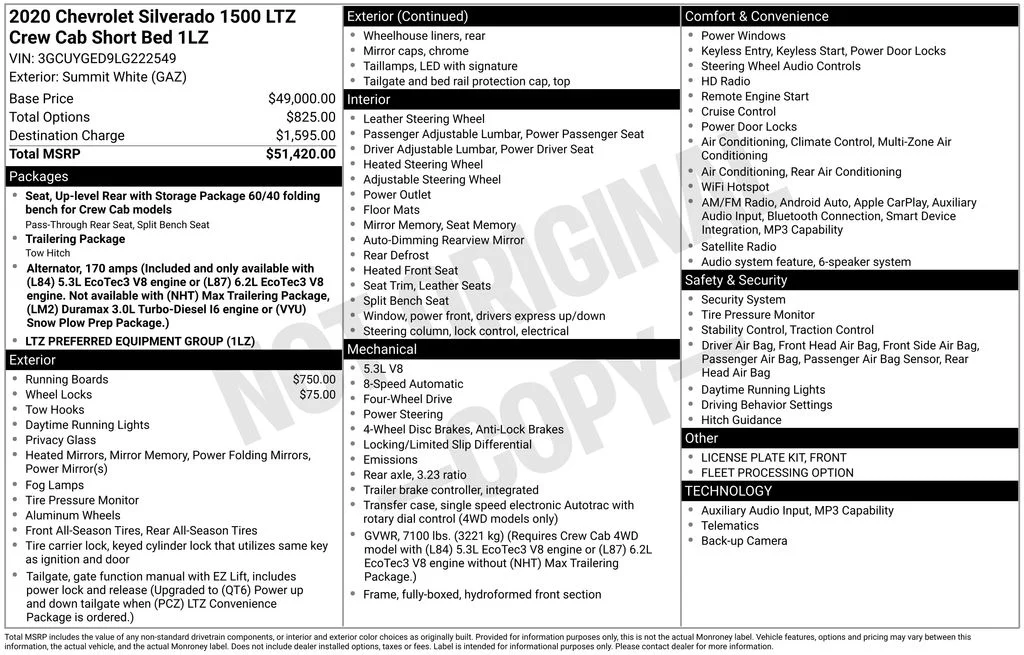 Used 2020 Red Chevrolet LTZ image 34