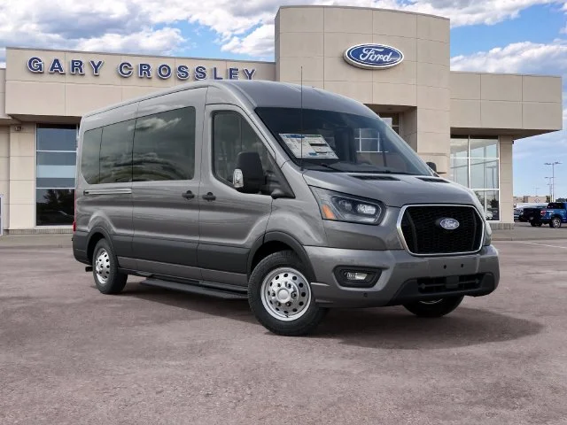 New 2027 Carbonized Gray Metallic Ford Passenger Van XLT image 4