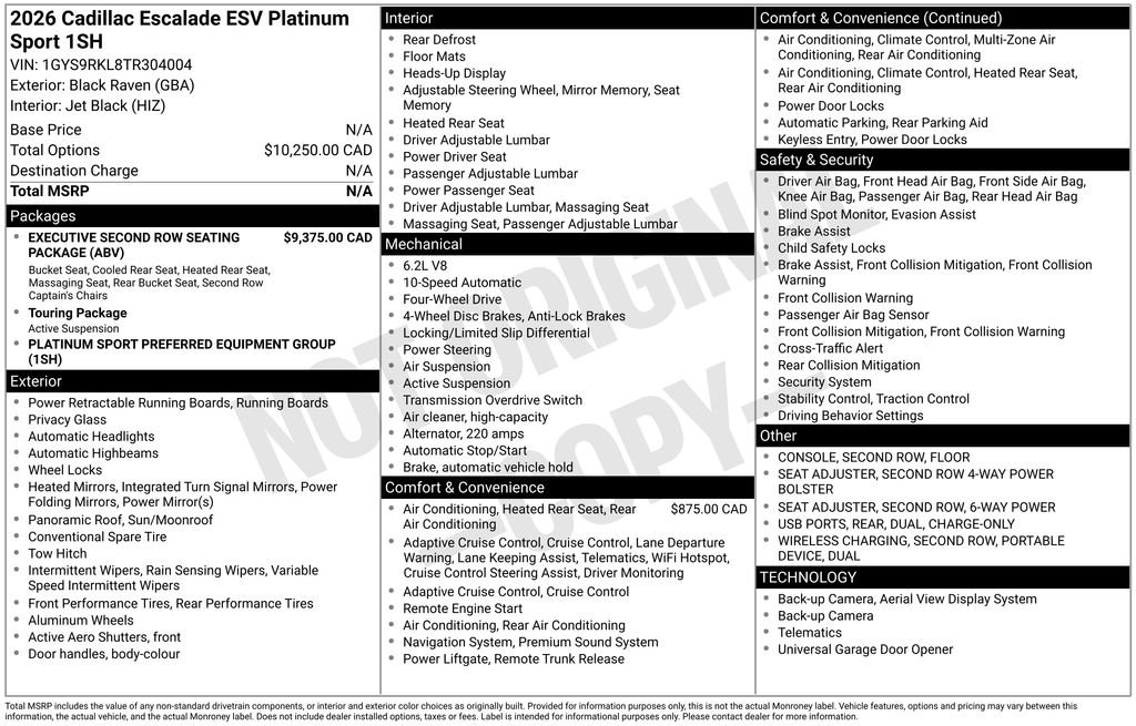 Used 2026 Black Cadillac Platinum Edition image 24