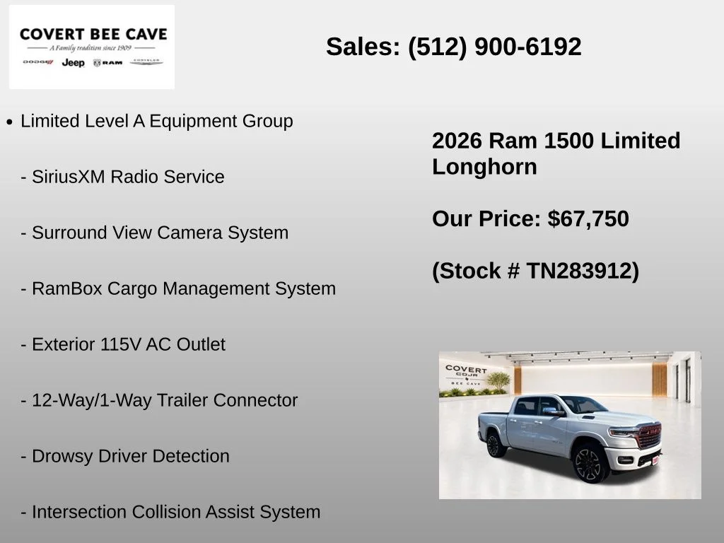 New 2026 Ivory White Tri-Coat Pearlcoat RAM Limited image 33