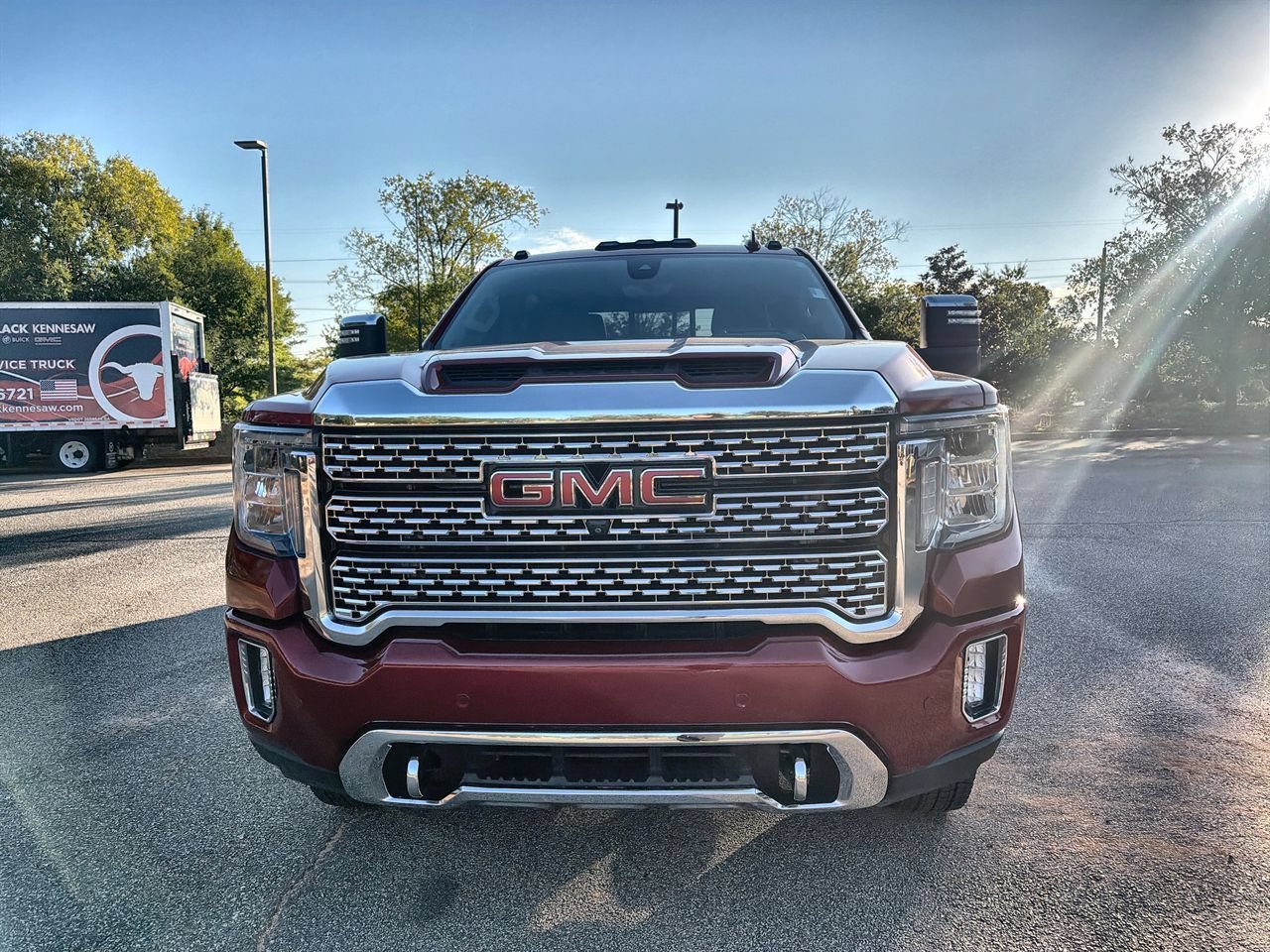 Used 2022 Cayenne Red Tintcoat GMC Denali DRW image 3