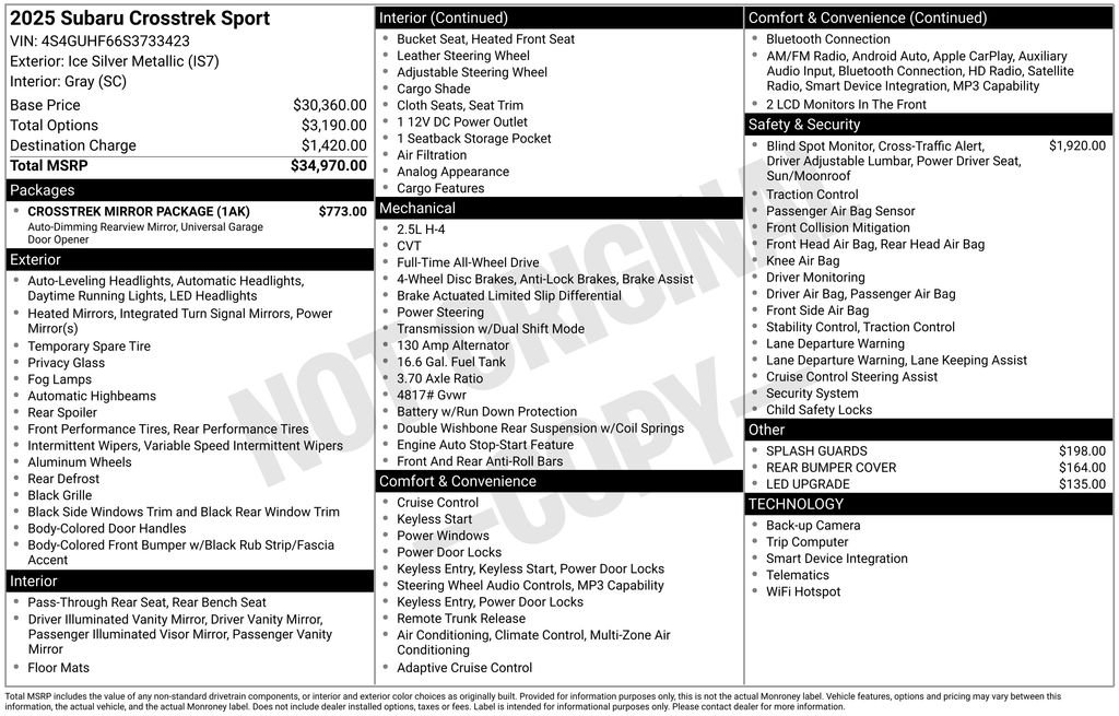 Certified Used 2025 Silver Subaru Sport image 26