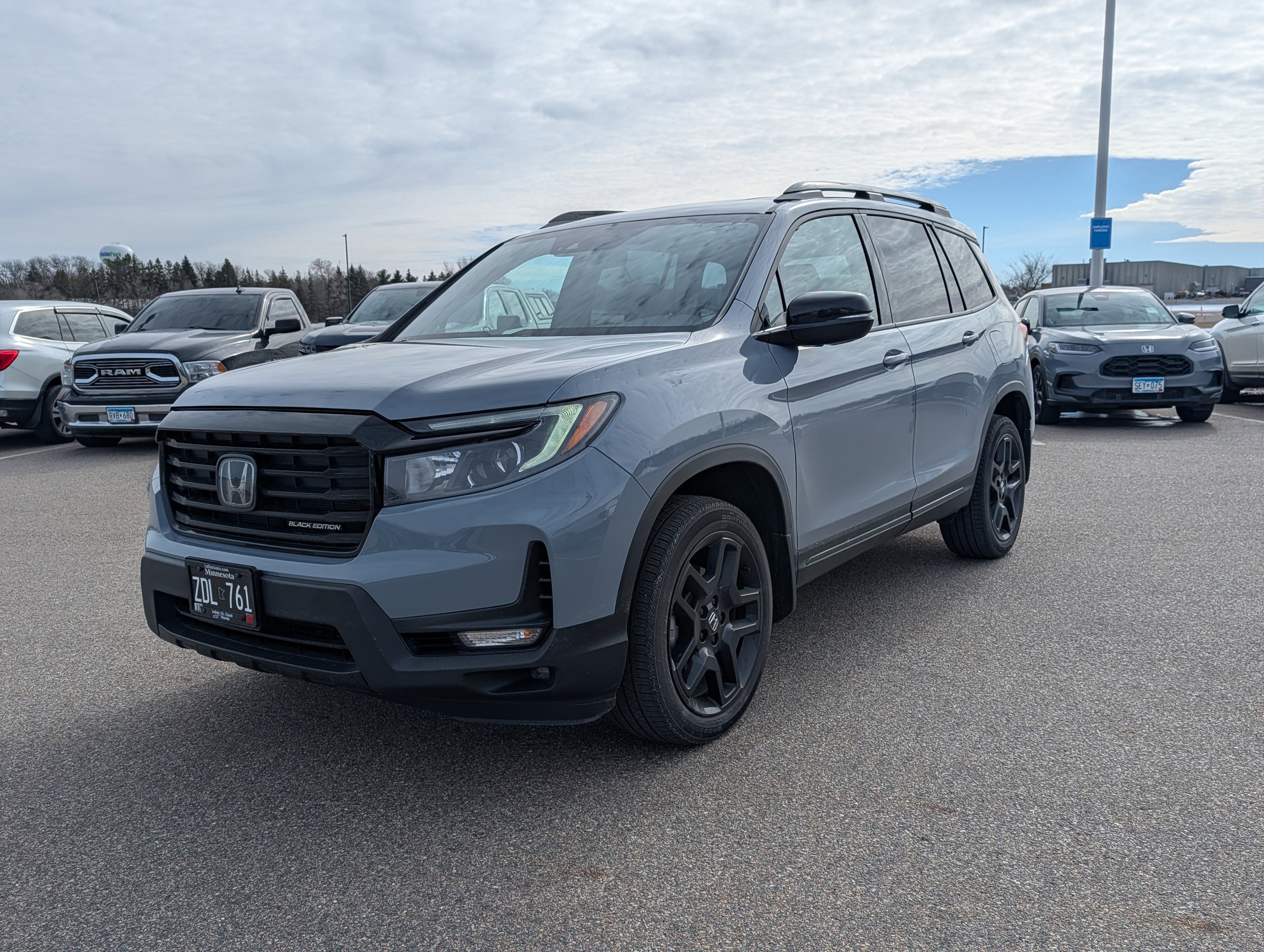 Used 2024 Honda Passport Black Edition with VIN 5FNYF8H81RB017253 for sale in Waite Park, Minnesota