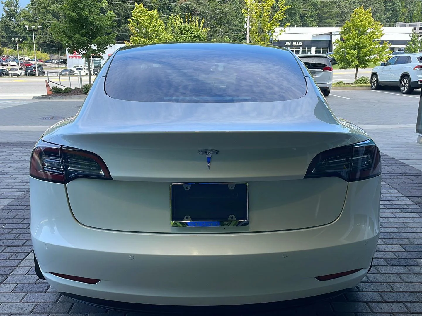 Used 2021 Pearl White Multi-Coat Tesla Standard Range Plus image 13