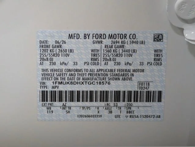 New 2026 Star White Metallic Tri-Coat Ford Active image 51