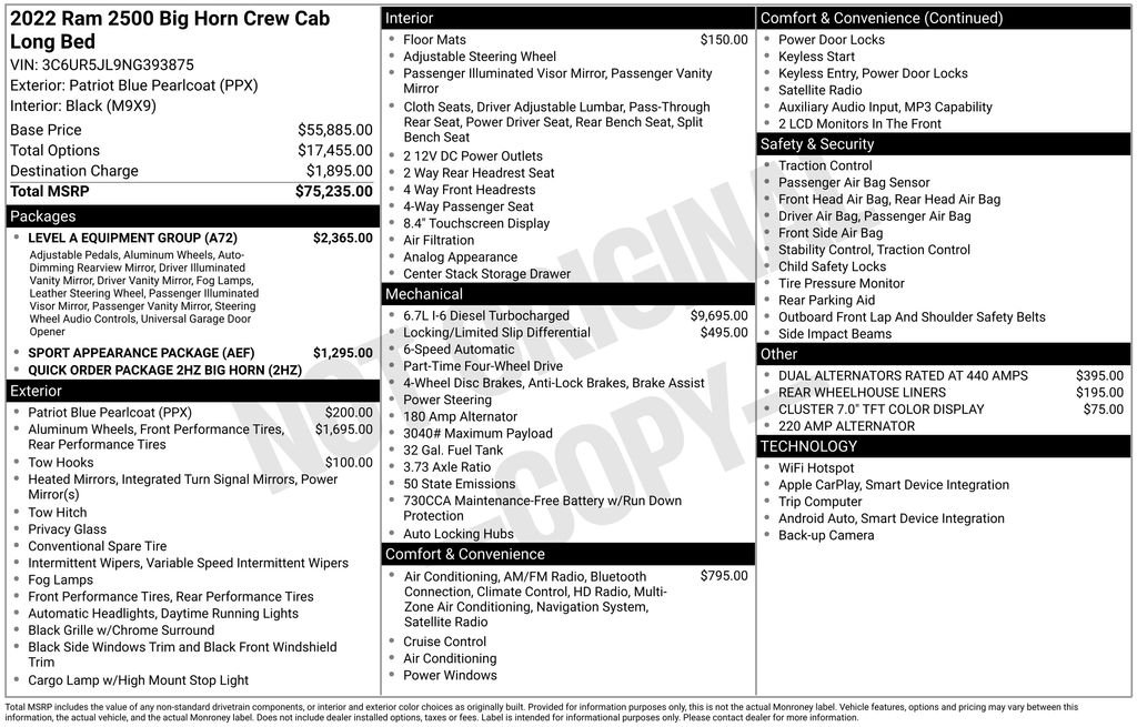 Used 2022 Blue Ram Big Horn image 26