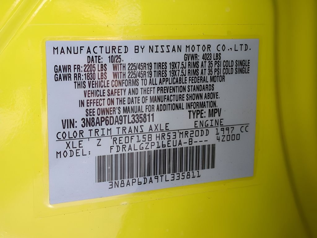 New 2026 Yuzu Yellow Metallic / Super Black Two-tone Nissan SR image 29