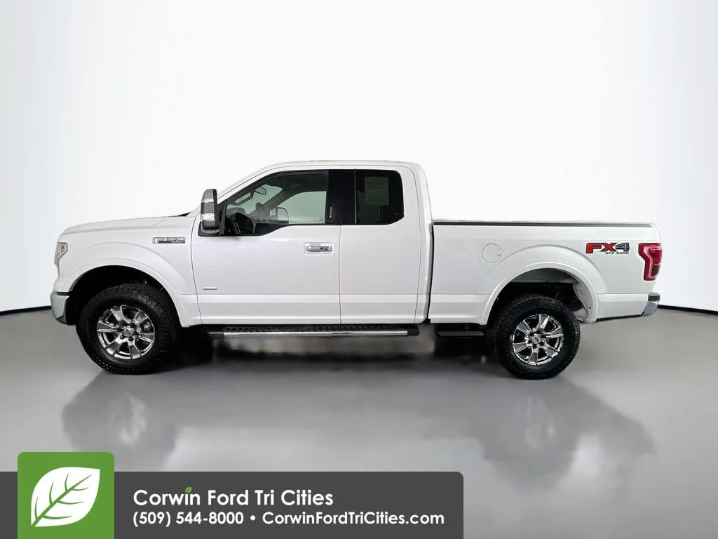 Used 2015 White Platinum Clearcoat Metallic Ford Lariat image 6