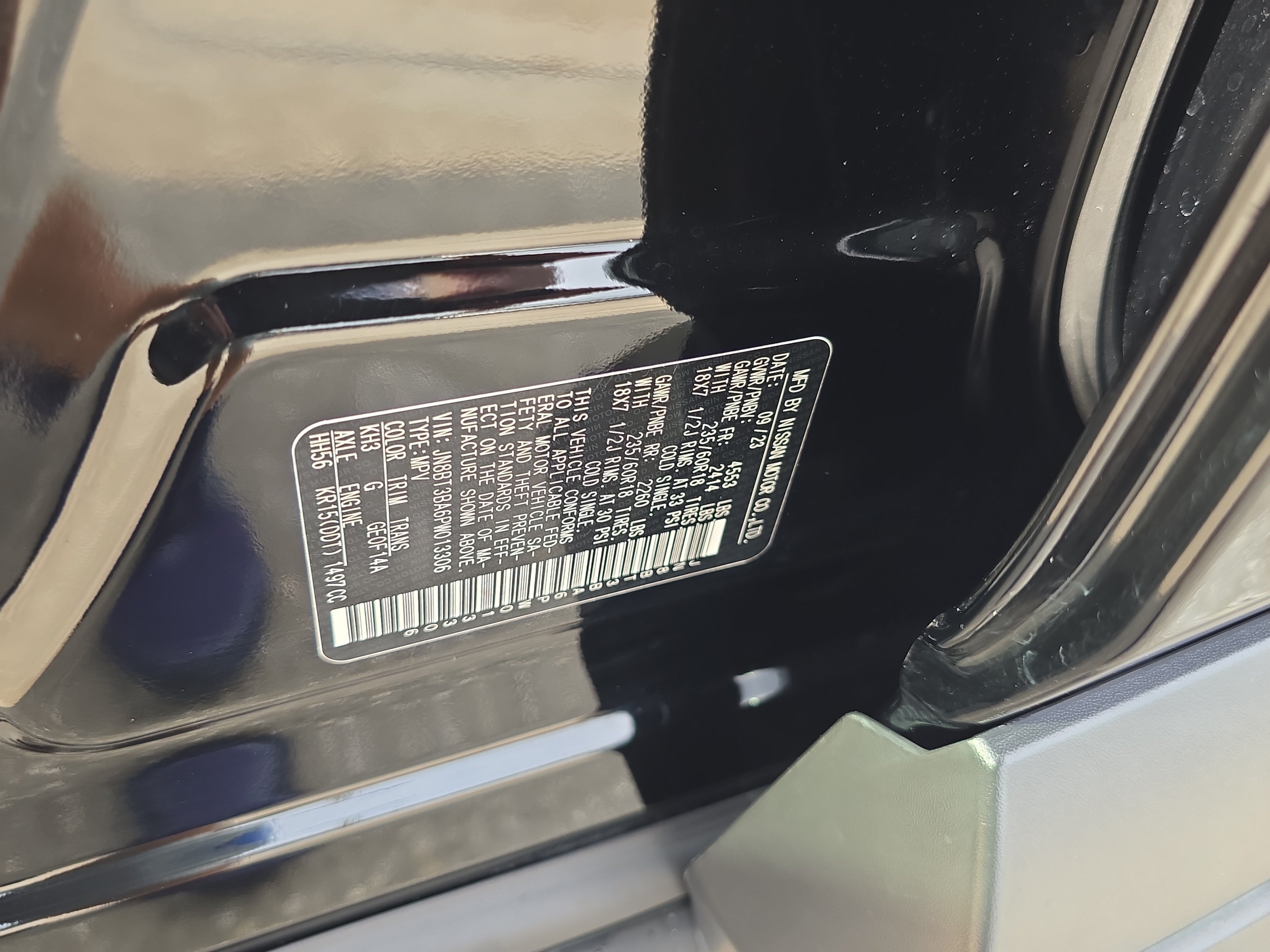 Used 2023 Super Black Nissan SV image 34
