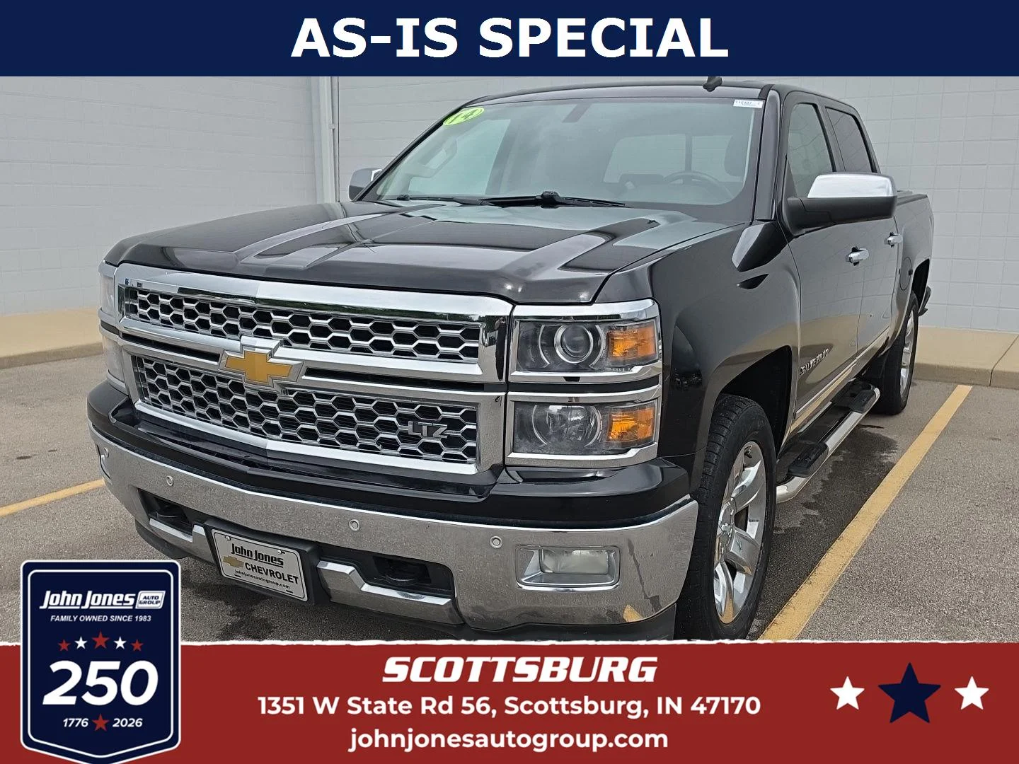 Used 2014 BLACK CHEVROLET TRUCK image 1