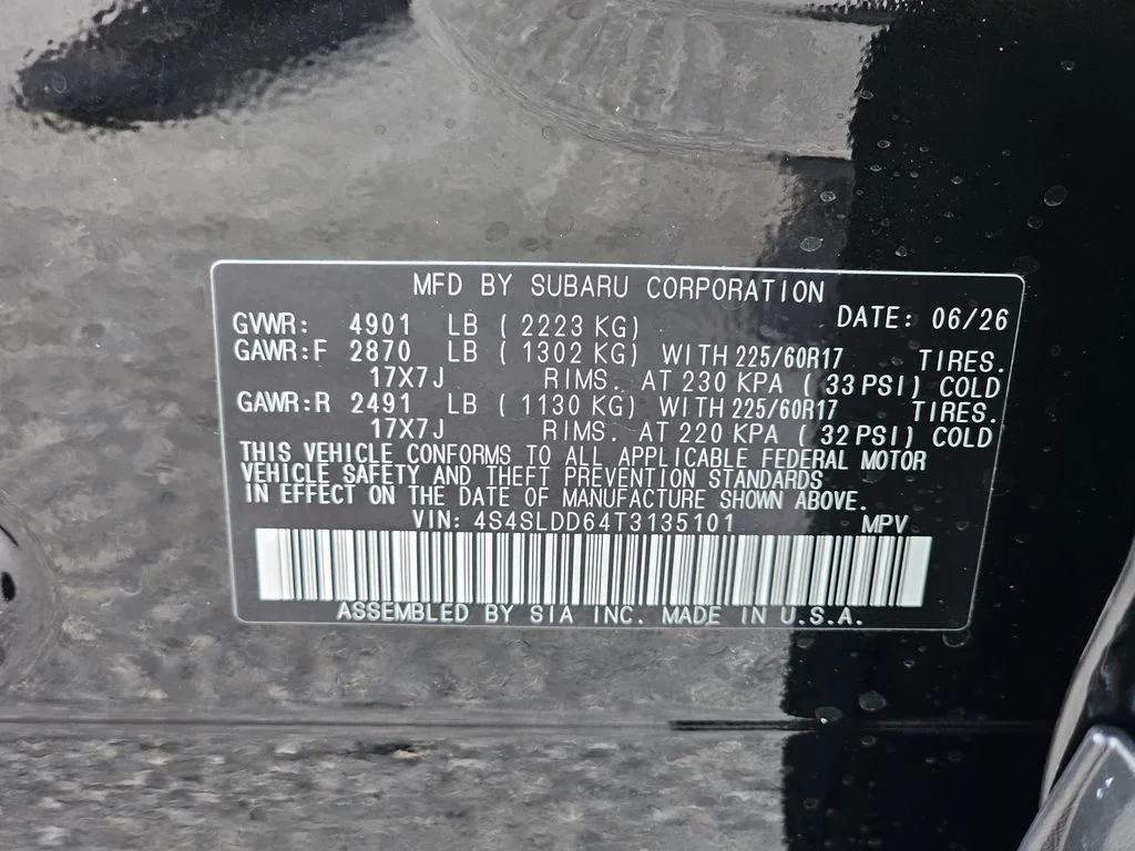 New 2026 CRYSTAL BLACK SILICA Subaru Premium image 32