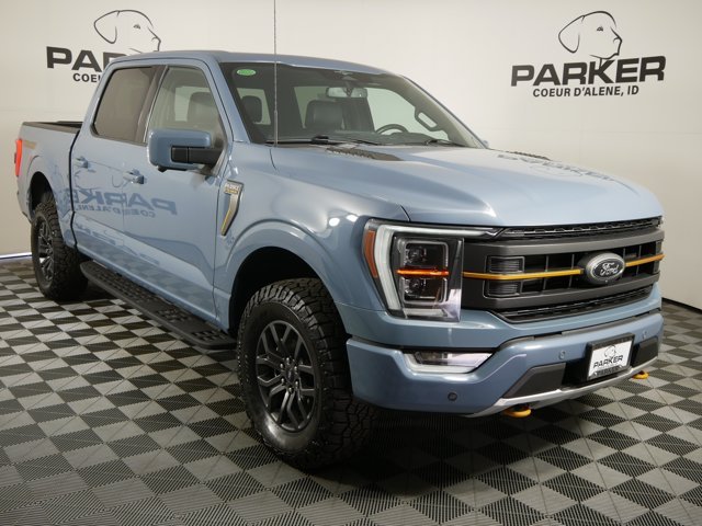 Used 2023 Azure Gray Metallic Tri-Coat Ford Crew Cab Tremor image 4