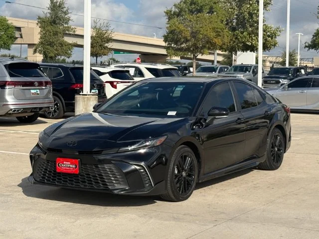 Certified Used 2025 MIDNIGHT BLACK METAL Toyota SE image 11