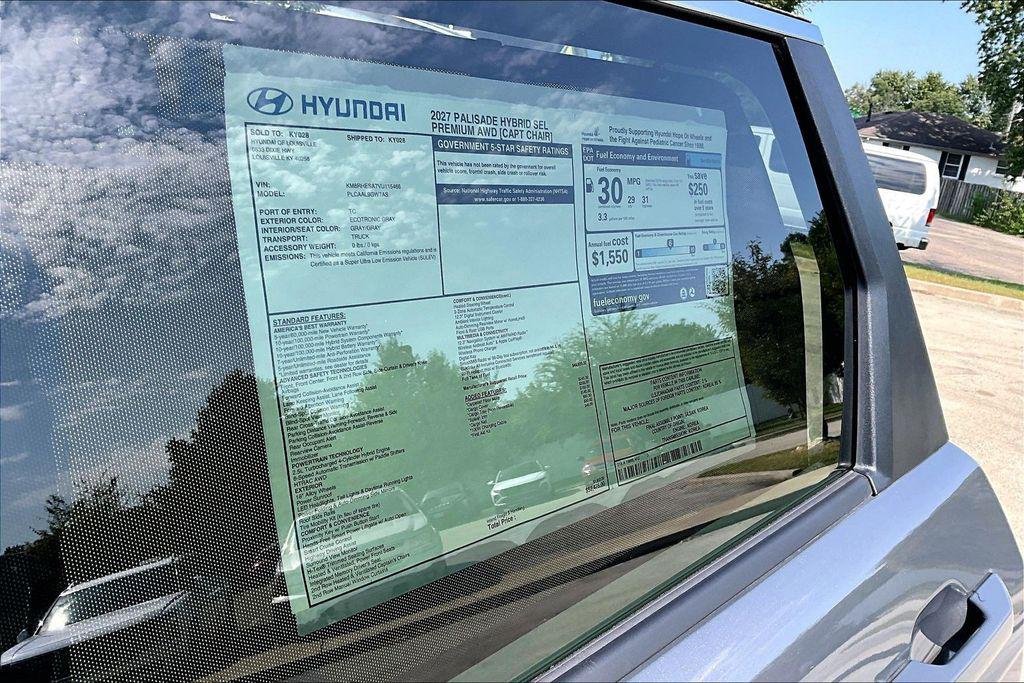 New 2027 Ecotronic Gray Pearl Hyundai SEL Premium image 16