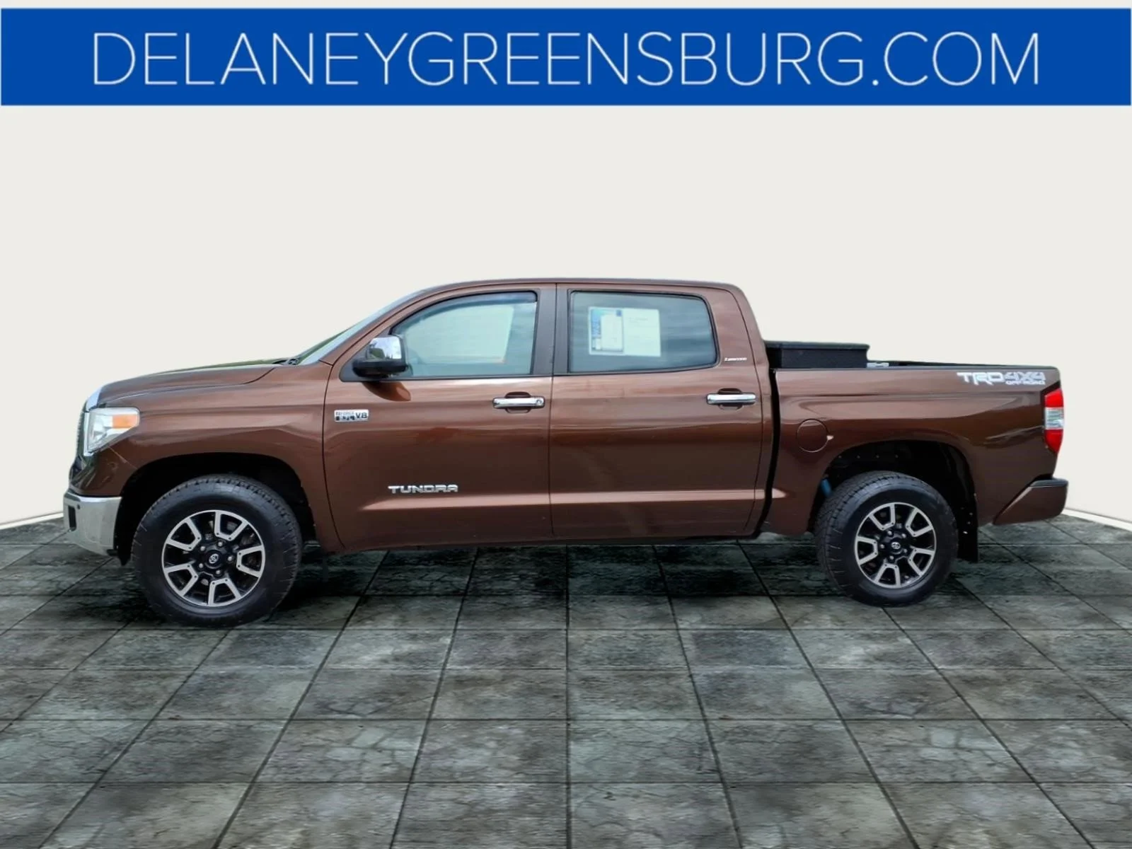Used 2016 Sunset Bronze Toyota Limited CrewMax image 6