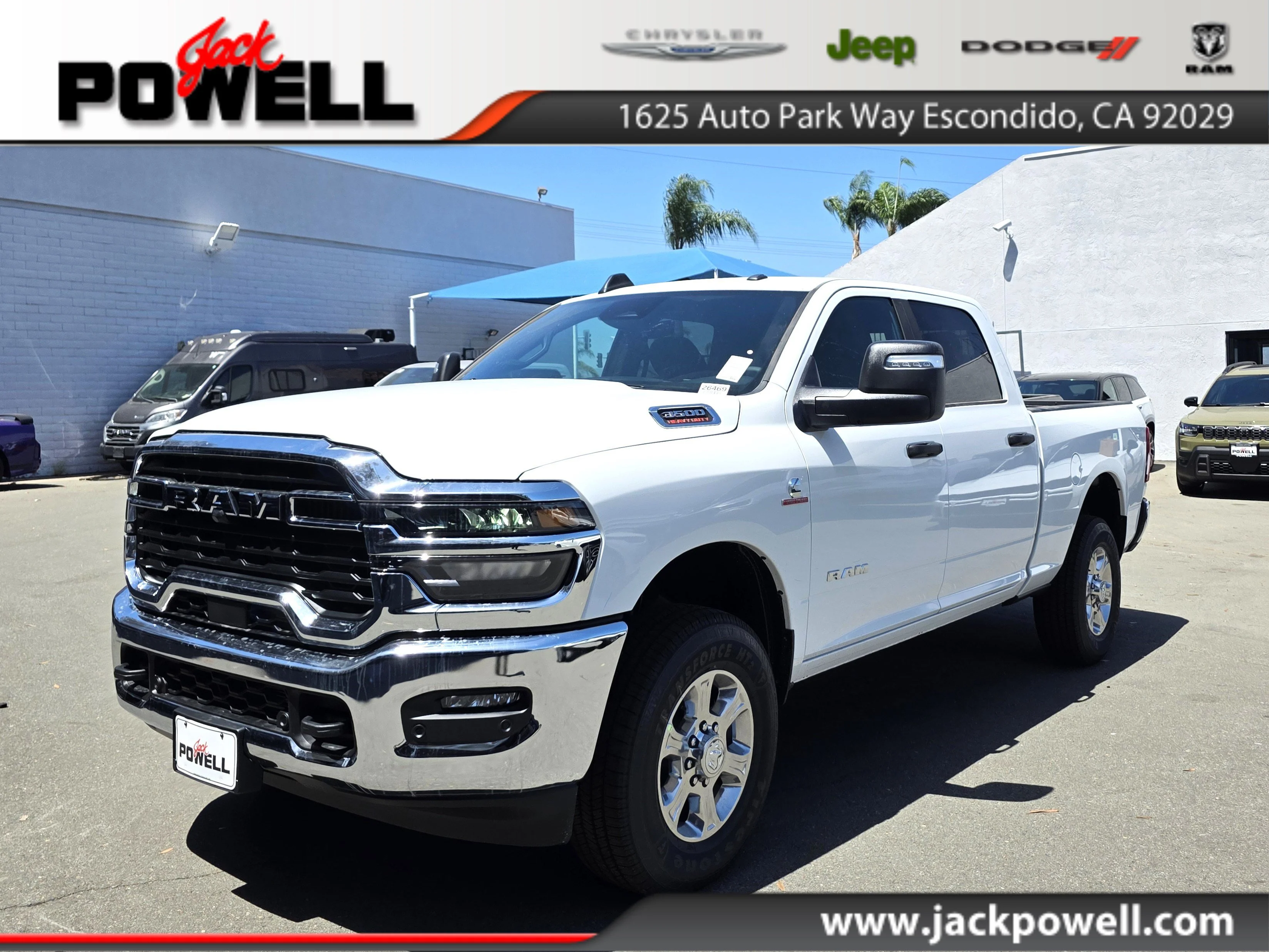 New 2026 Bright White Clearcoat RAM Big Horn image 1