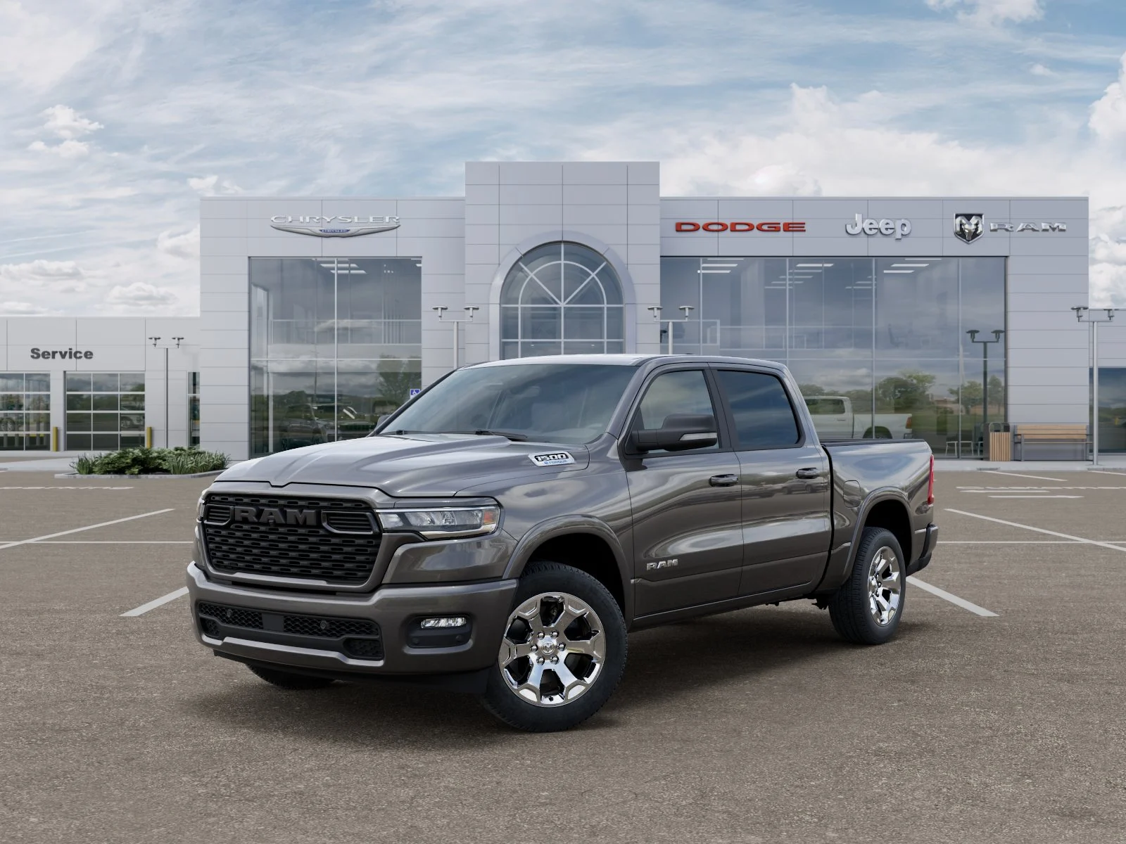 New 2026 Granite Crystal Metallic Clear-Coat Exterior Paint RAM Big Horn/Lone Star image 42