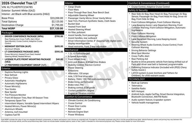 2026 Chevrolet Trax LT - Photo 33