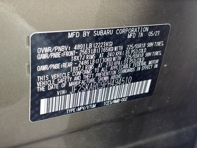 Used 2023 Brown Subaru Touring image 34