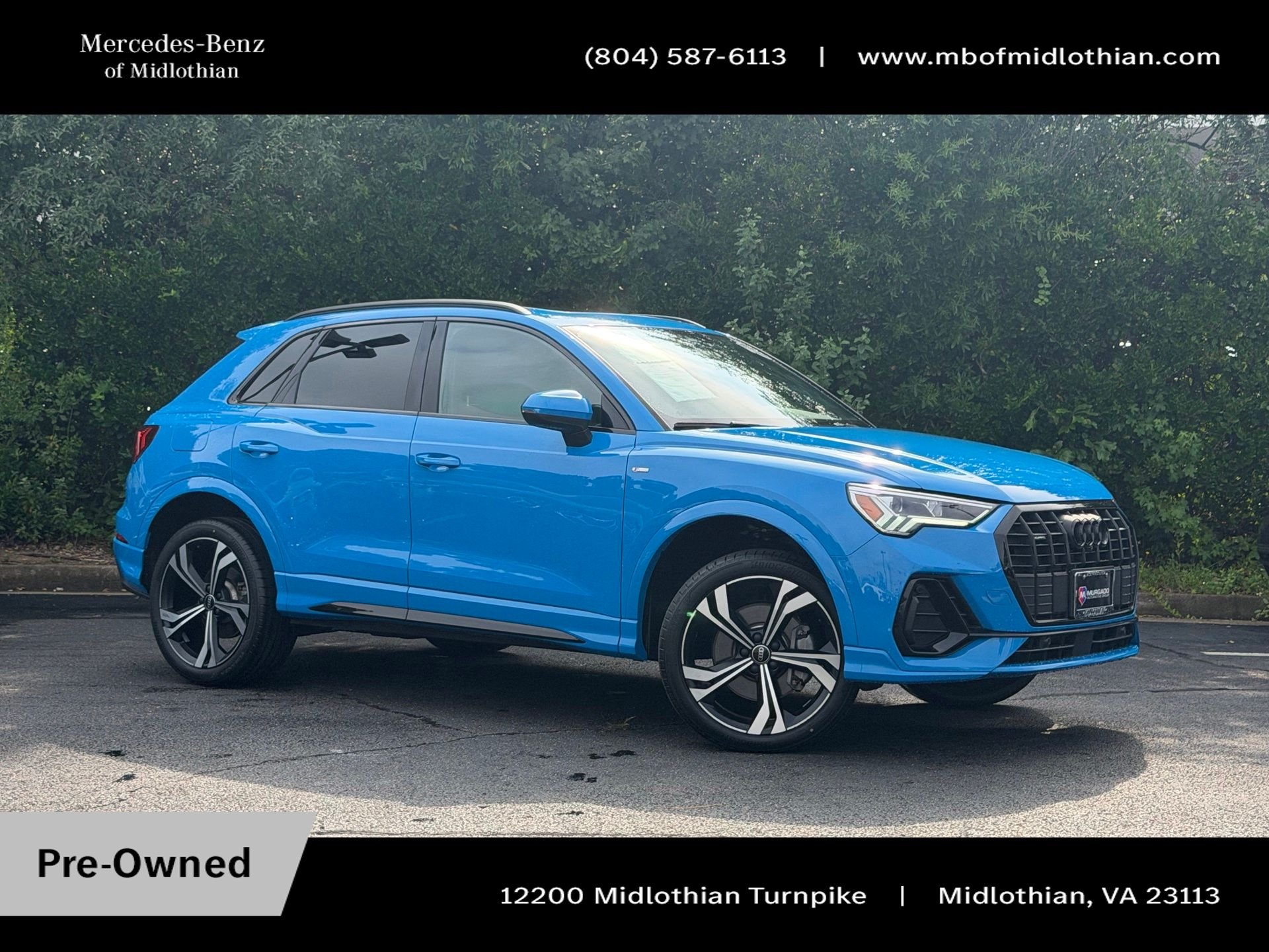 Used 2023 Blue Audi Premium Plus image 1