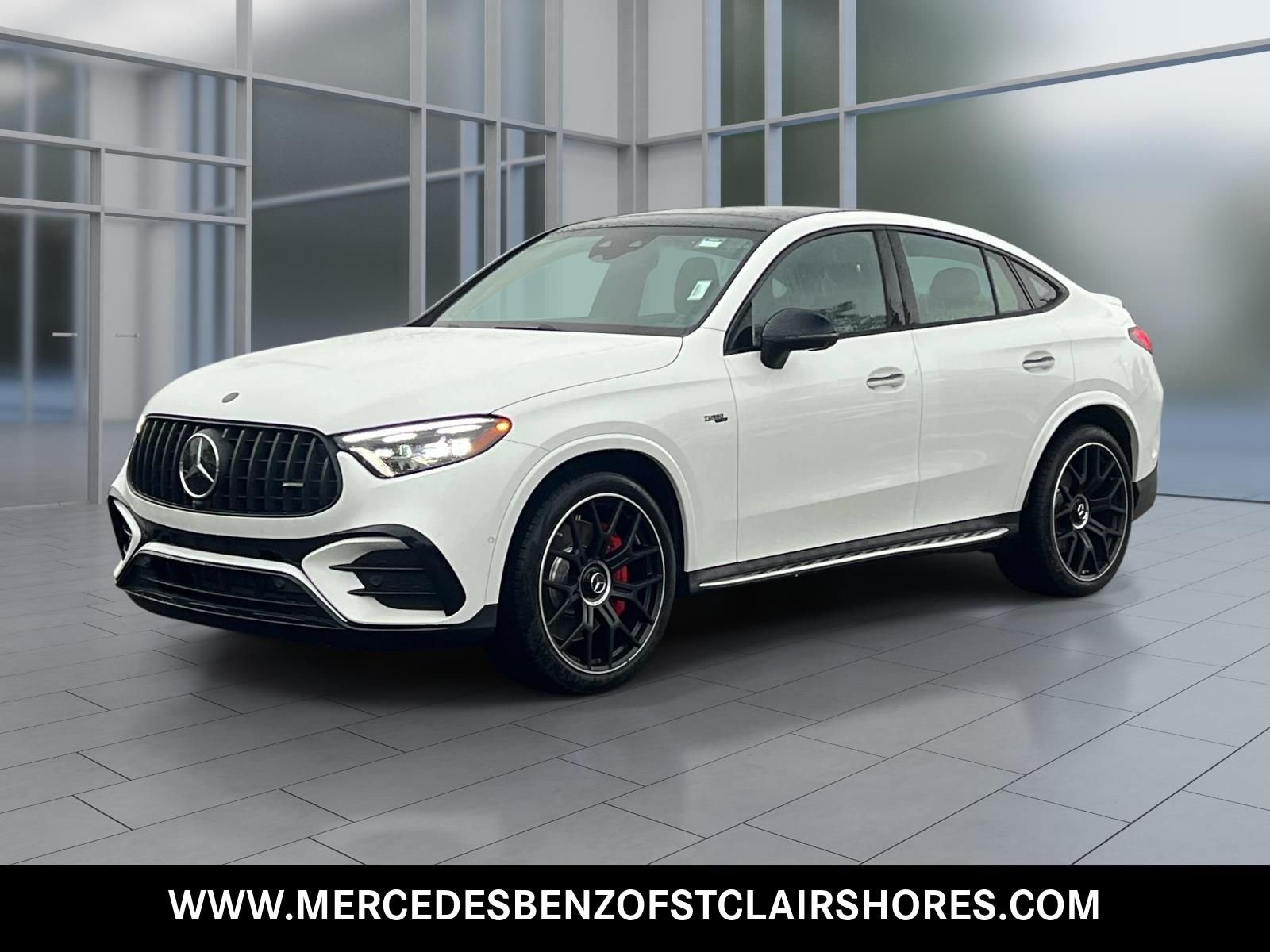 New 2027 MANUFAKTUR Moonlight White Metallic Mercedes-Benz AMG® GLC 53 4MATIC+ Coupe image 1