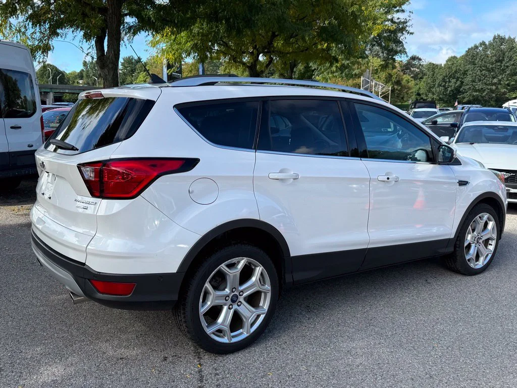 Certified Used 2019 White Platinum Clearcoat Metallic Ford Titanium image 8