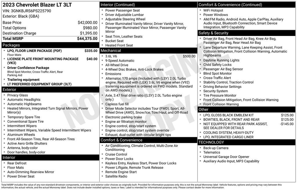 Used 2023 Black Chevrolet LT image 7