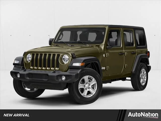 Used 2021 Sarge Green Clearcoat Jeep Unlimited Willys image 1