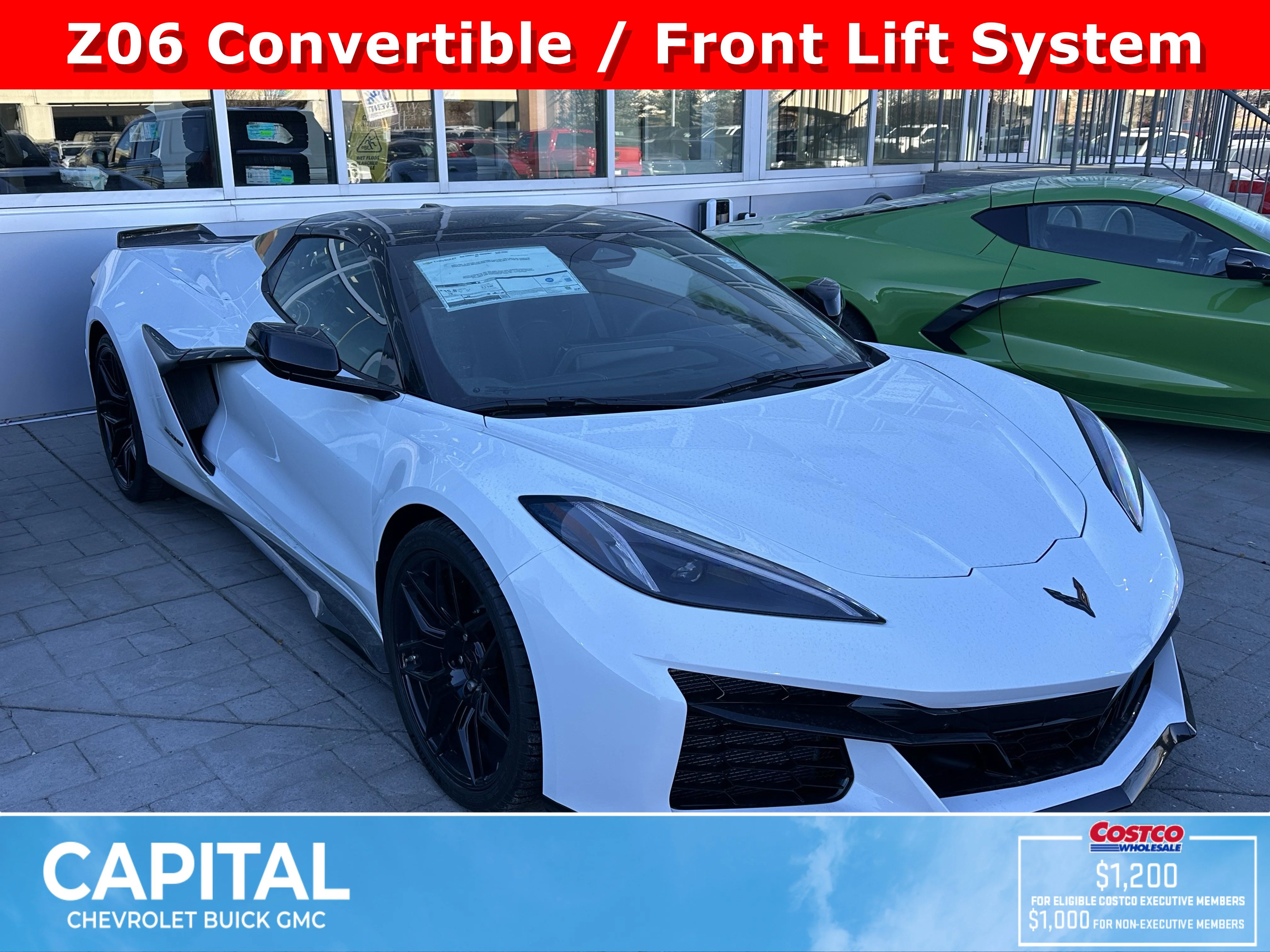 New 2026 Arctic White Chevrolet 2LZ Z06 image 1