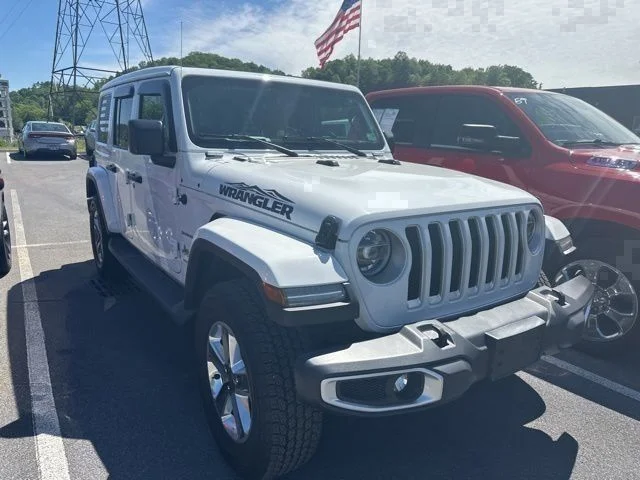 Used 2021 White Jeep Unlimited Sahara image 4