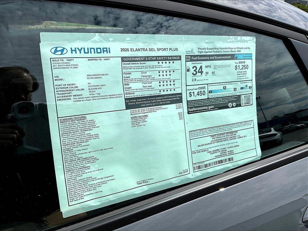 New 2026 Gray Hyundai SEL Sport Plus image 23