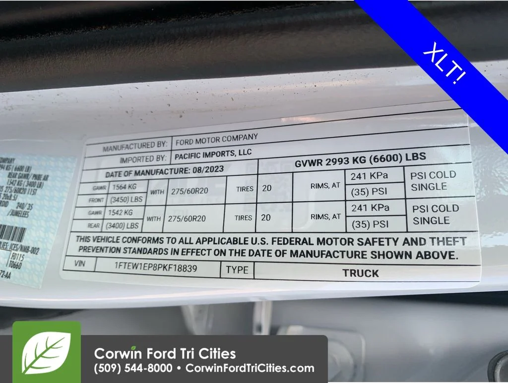 Used 2023 Oxford White Ford XLT image 11