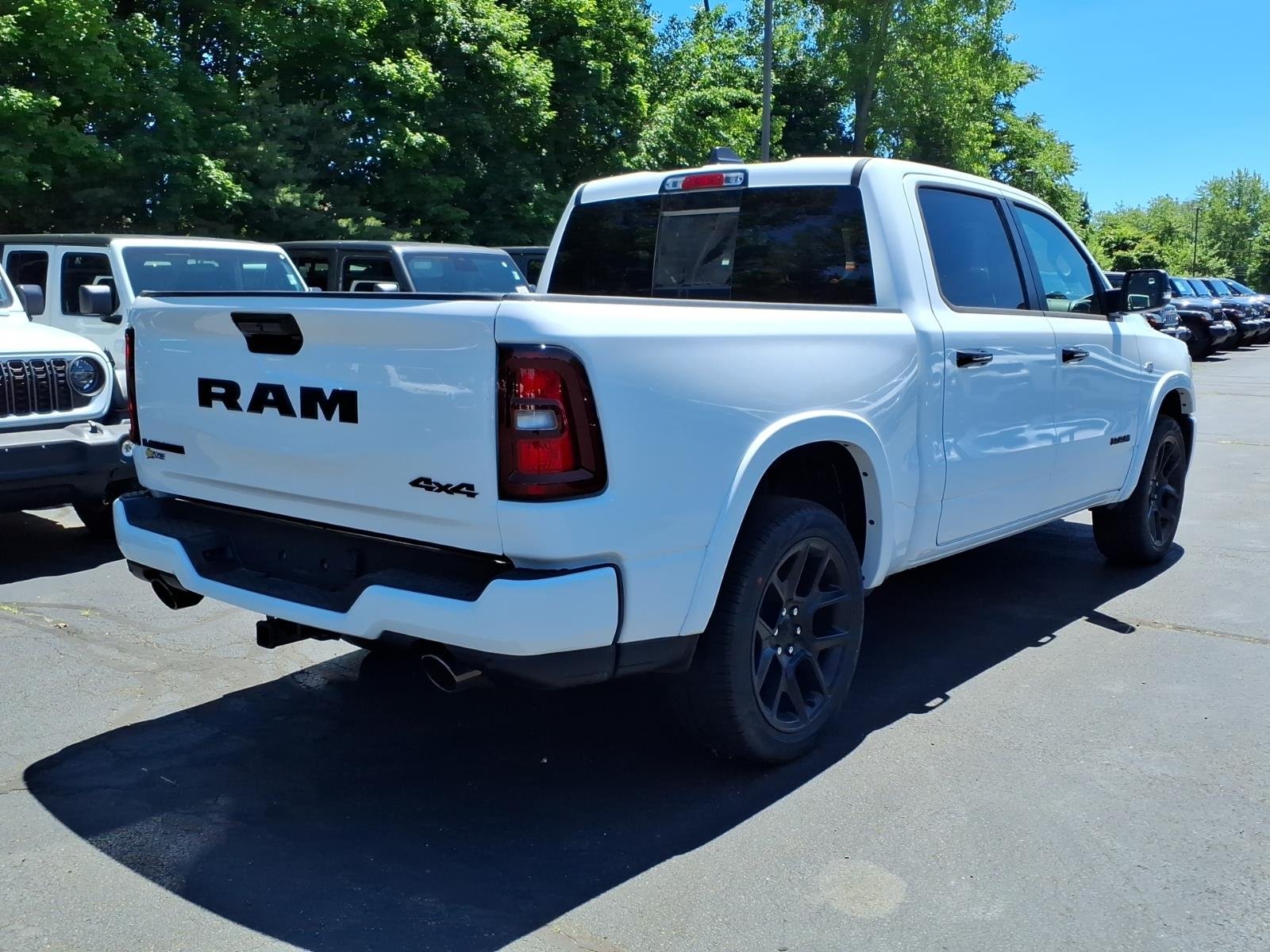 New 2026 Bright White Clear-Coat Exterior Paint RAM Laramie image 6
