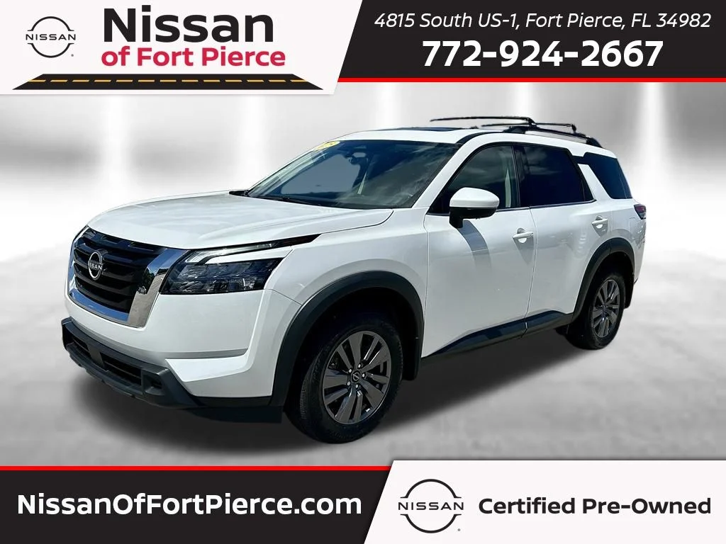 Certified Used 2025 White Nissan SV image 1