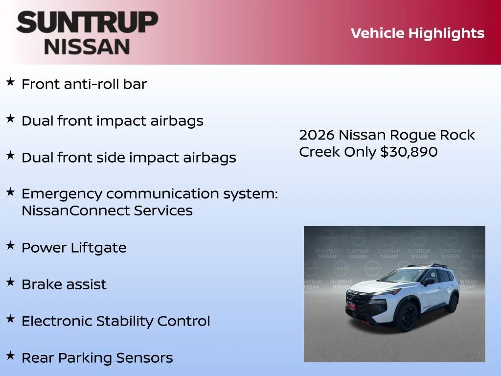 New 2026 White Nissan Rock Creek image 23