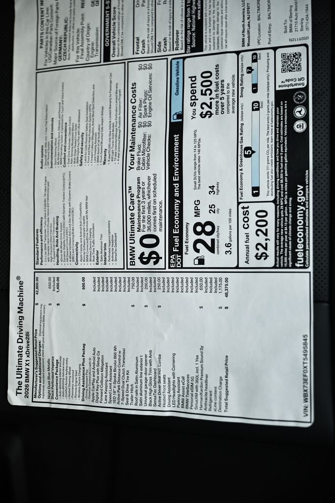 New 2026 Night Dusk Blue Metallic BMW xDrive28i image 23
