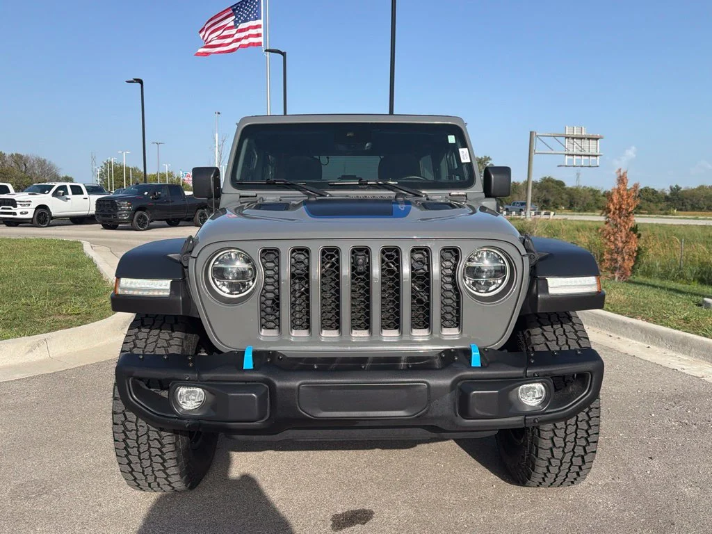 Used 2022 Gray Jeep Unlimited Rubicon 4xe image 2
