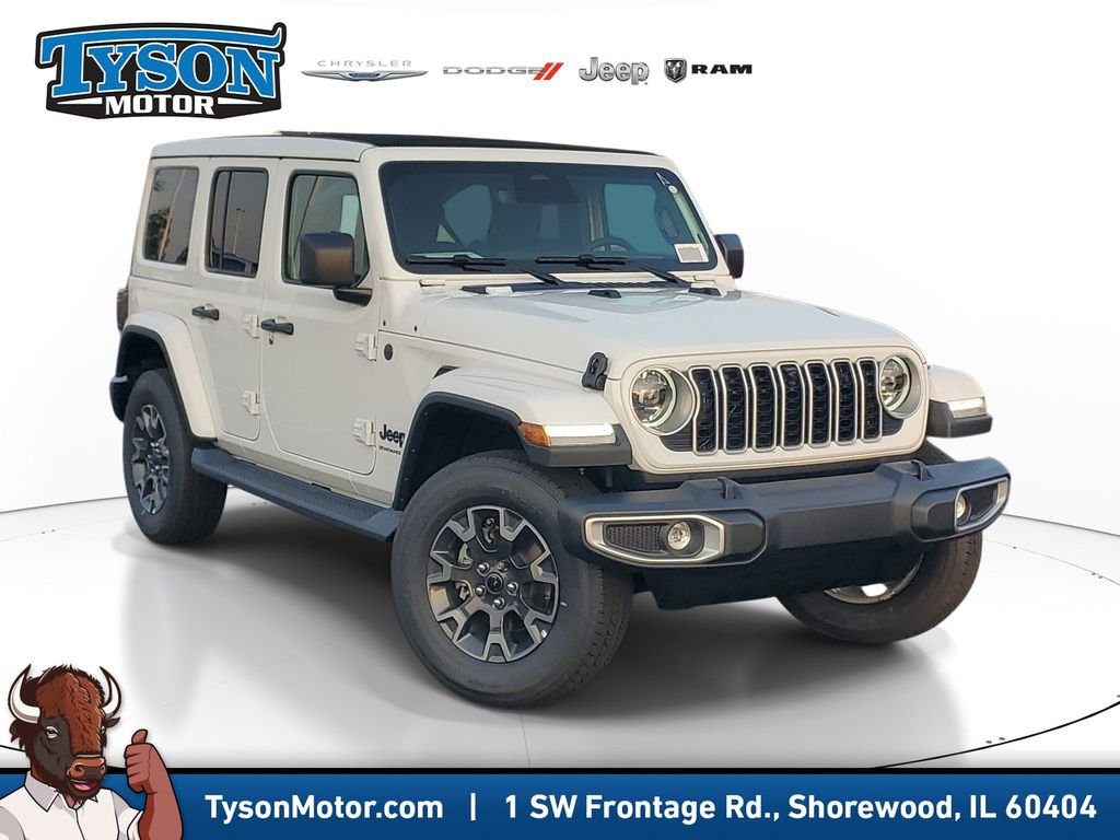 New 2026 Bright White Clear-Coat Exterior Paint Jeep Sahara image 1