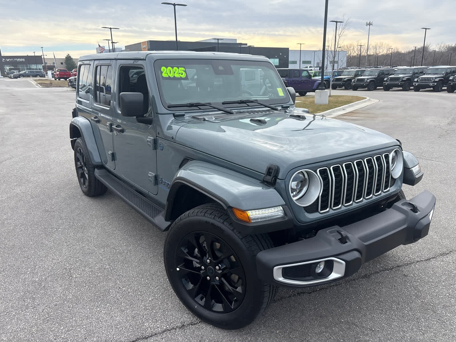 Used 2025 Jeep Wrangler 4xe Sahara 4XE with VIN 1C4RJXP64SW577962 for sale in Kansas City